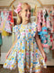 Bowtism Girls Smart Girl School Bus Ruffled Dress with Matching Bow - Bowtism